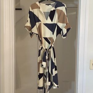 Lafayette 148 NY Dress Jubilee Triangle Sz L